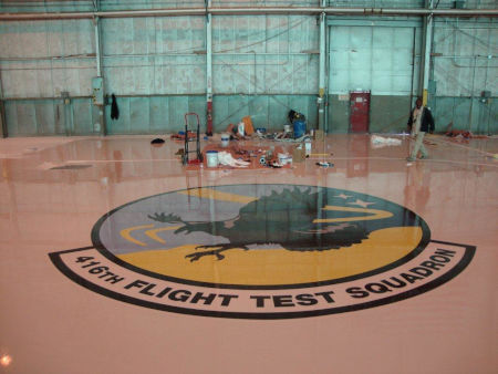 Special Finish - Edwards AFB Hangar After